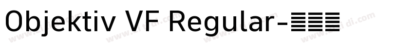 Objektiv VF Regular字体转换